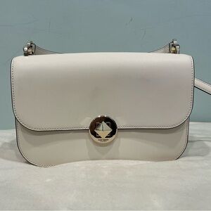 Kate Spade White Purse with Shoulder Strap